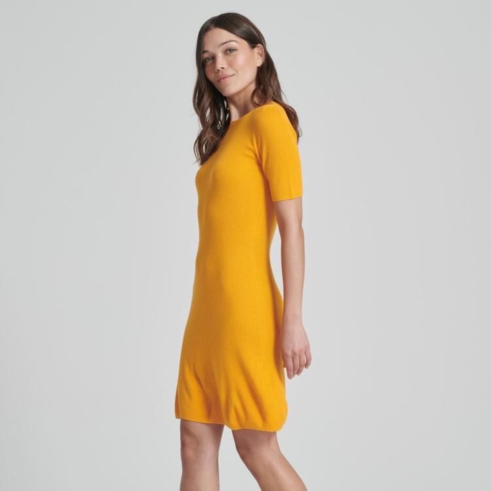 Naadam silk cashmere knit dress